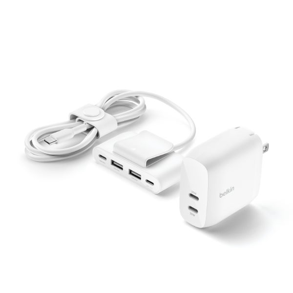 Belcom無線機② Belkin】たった83g!車内で4台のデバイスを同時充電、4ポート2m