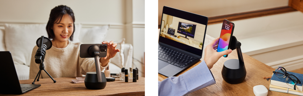 Belkin】世界初DockKit技術搭載！高精度人物自動追跡機能付き