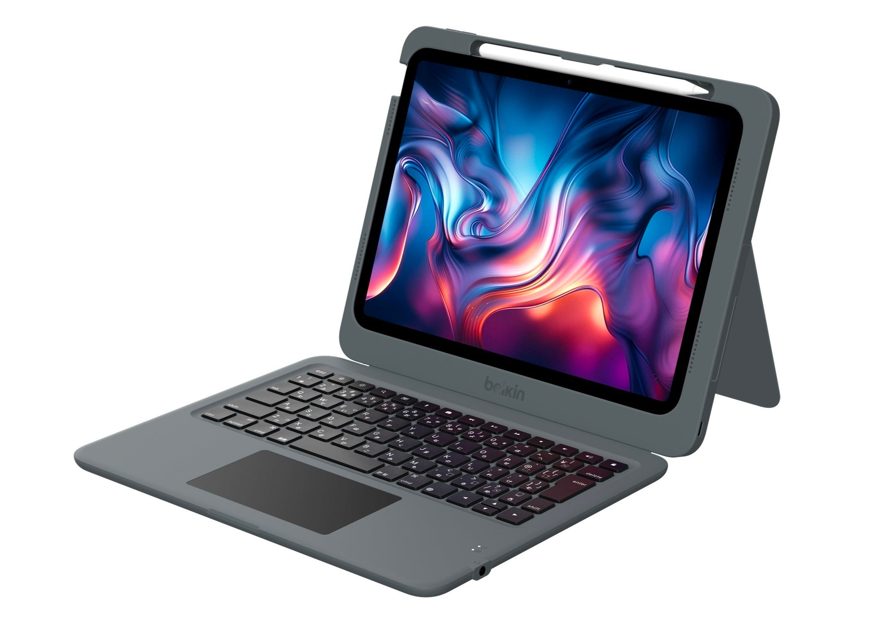 Bulken Key 教育現場を変える、4K映像&音声出力機能搭載 iPad用キーボード一体型ケースBelkin Connect iPad Folio with ...