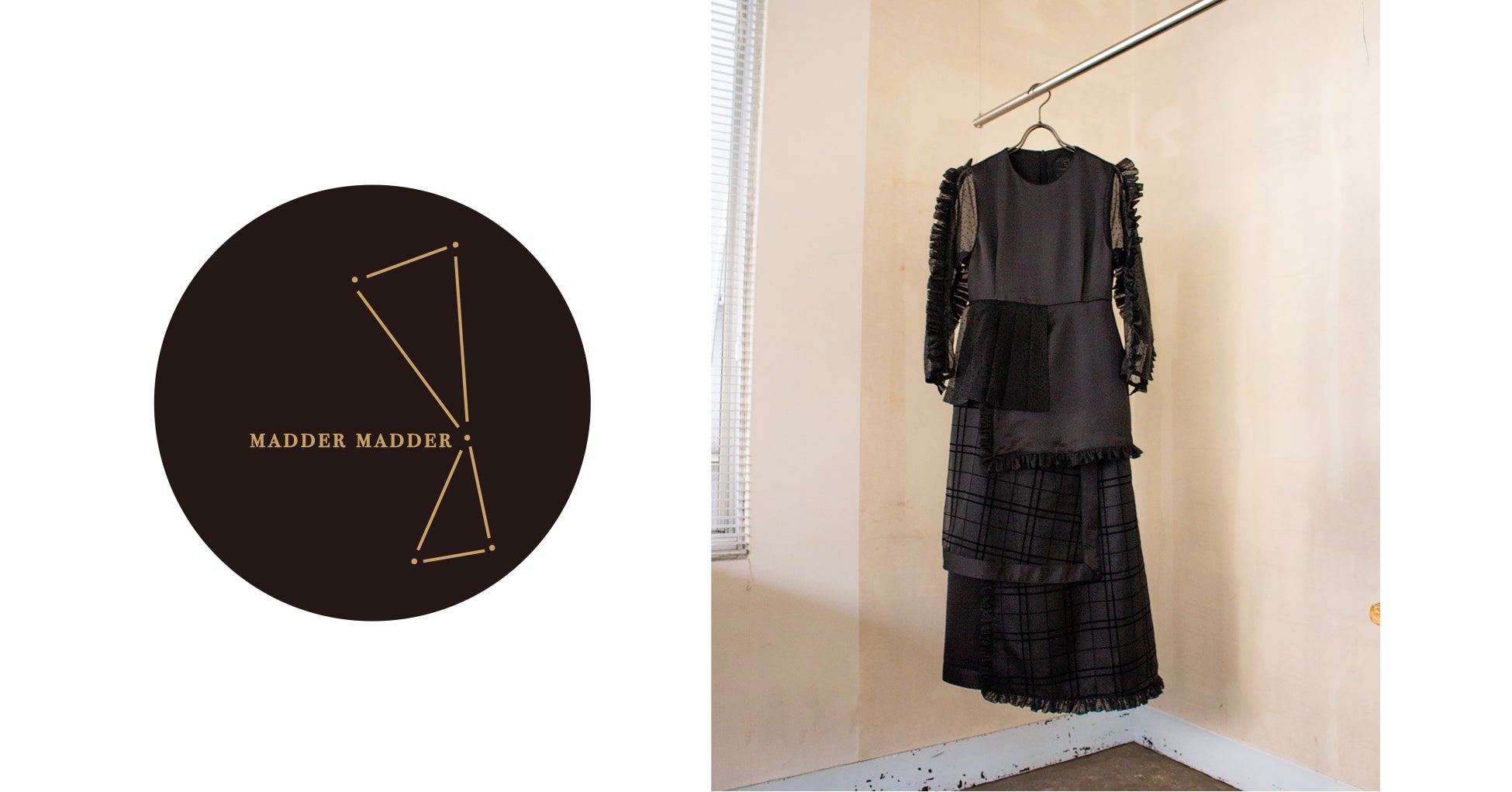 マダマダ・サイン・オブ・ザ・ゾディアックのpunch the air! dress(ガッツポーズ座のブラックドレス)