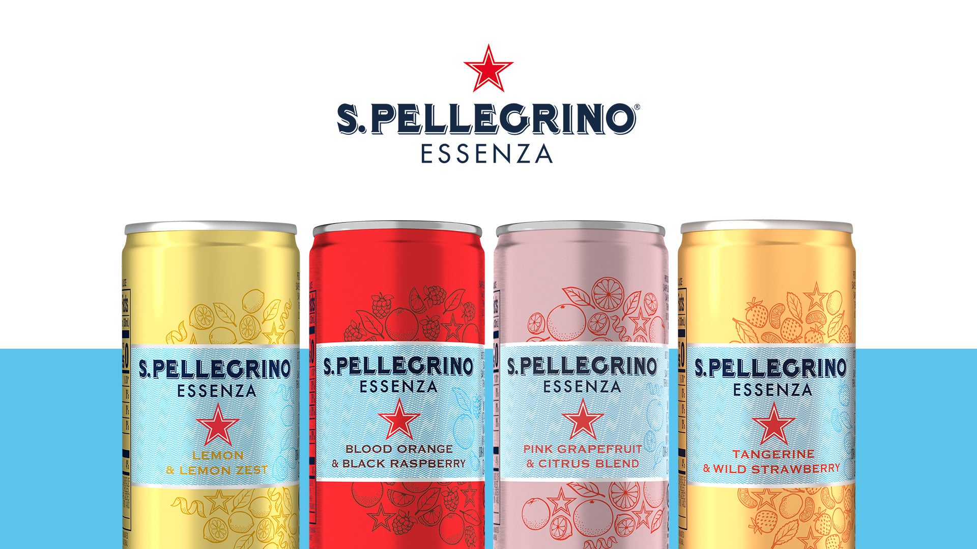 100%ナチュラル、砂糖不使用、ゼロカロリーフレーバー・スパークリング