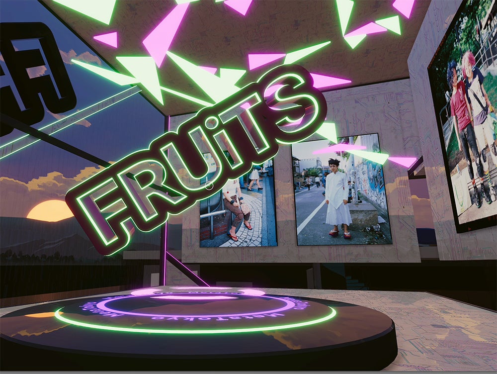 MetaTokyo内のポップアップミュージアム「SPACE by MetaTokyo」で現在開催中の雑誌「FRUiTS」展の模様