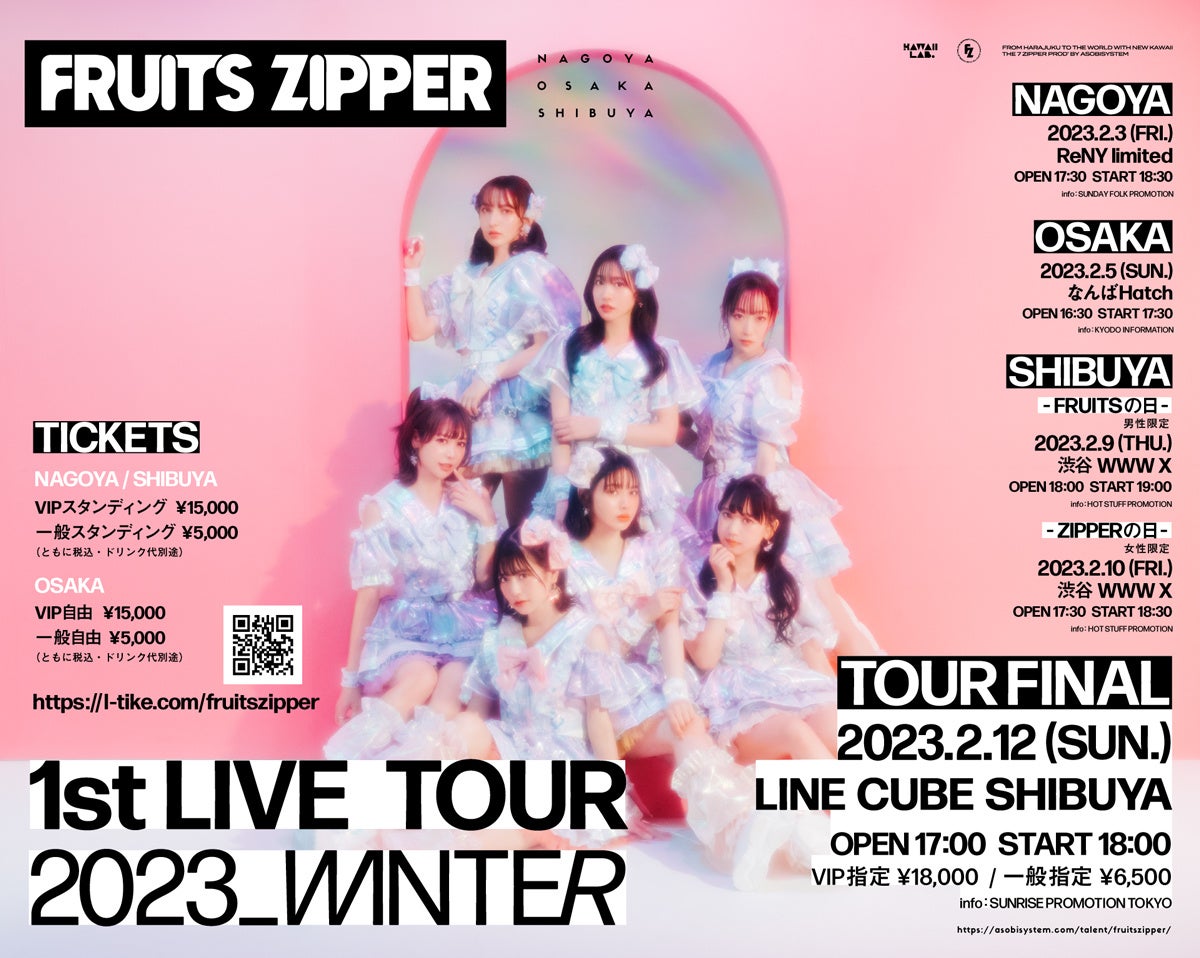 FRUITSZIPPER フルーツジッパー　クッション ASOBIEXPO KAWAII LAB.クッション（FRUITS ZIPPER）【@Loppi・HMV限定