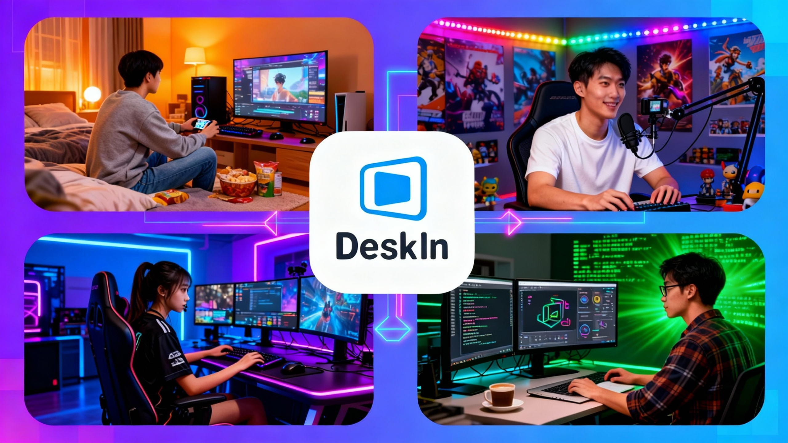 DeskInで激変！場所も端末も超える、新次元リモートゲーム