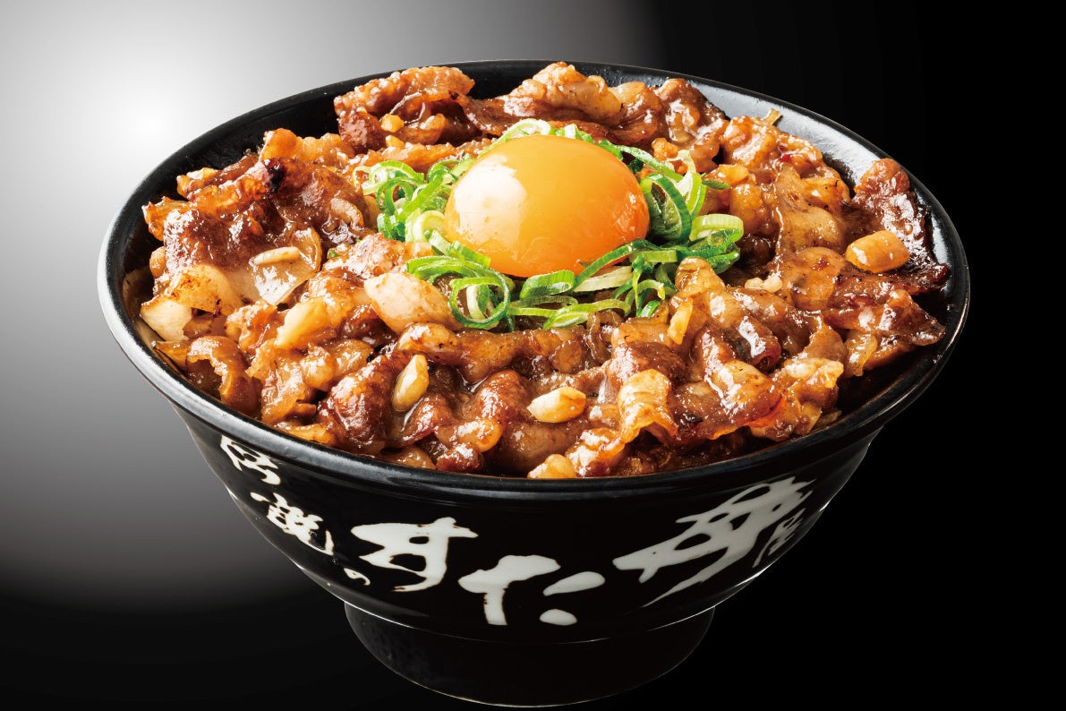 『背脂牛カルビすたみな焼肉丼』　1,030円（税込）