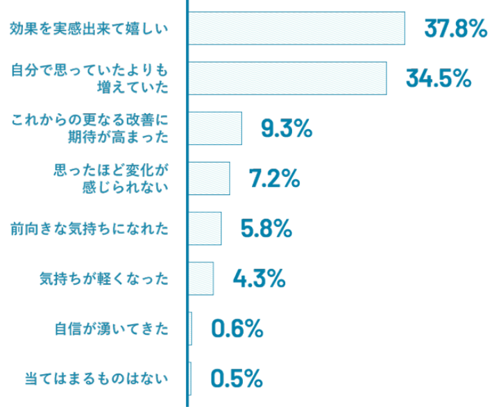 写真比較の感想グラフ
