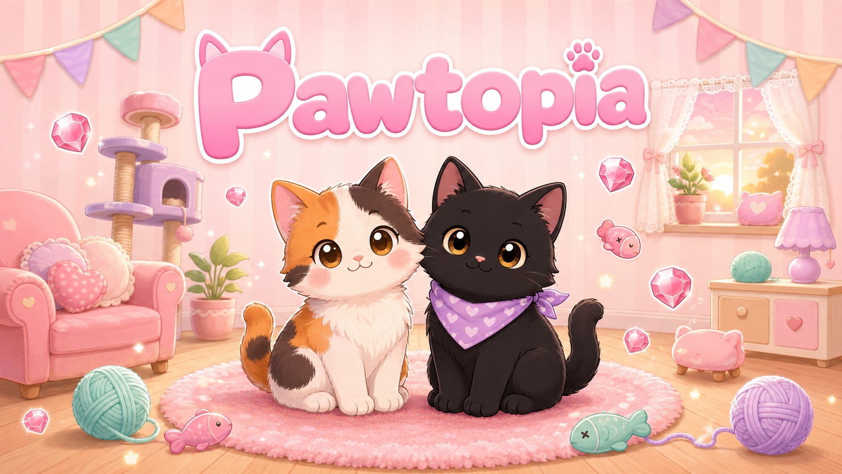 癒やしのマージパズル『Pawtopia』配信開始!猫と飾る自分だけの部屋 癒やしのマージパズル『Pawtopia』配信開始!猫と飾る自分だけの部屋