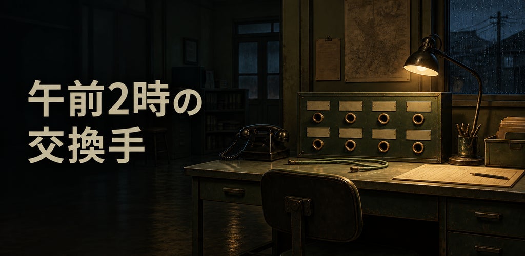 ホラーミステリー『午前2時の交換手』配信開始!真実を解き明かせ ホラーミステリー『午前2時の交換手』配信開始!真実を解き明かせ