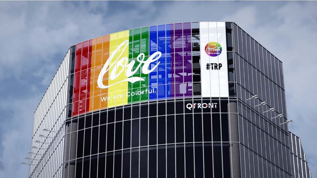 「渋谷コークビジョン」啓発広告イメージ