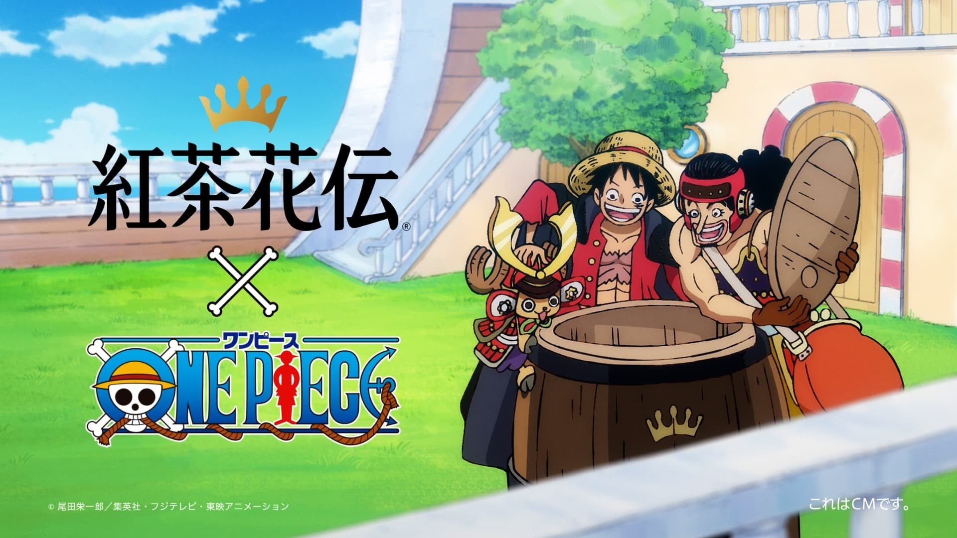 思わず顔に出るおいしさの「紅茶花伝」「ONE PIECE」と初の