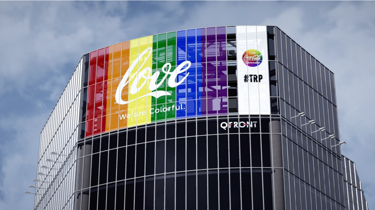 「渋谷コークビジョン」啓発広告イメージ