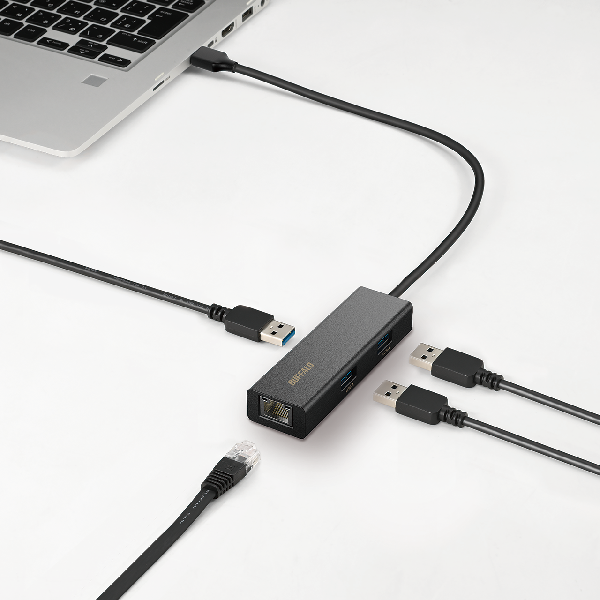 ケーブル1本でUSB機器をまとめて接続。USB 3.2（Gen1）対応Type-A端子