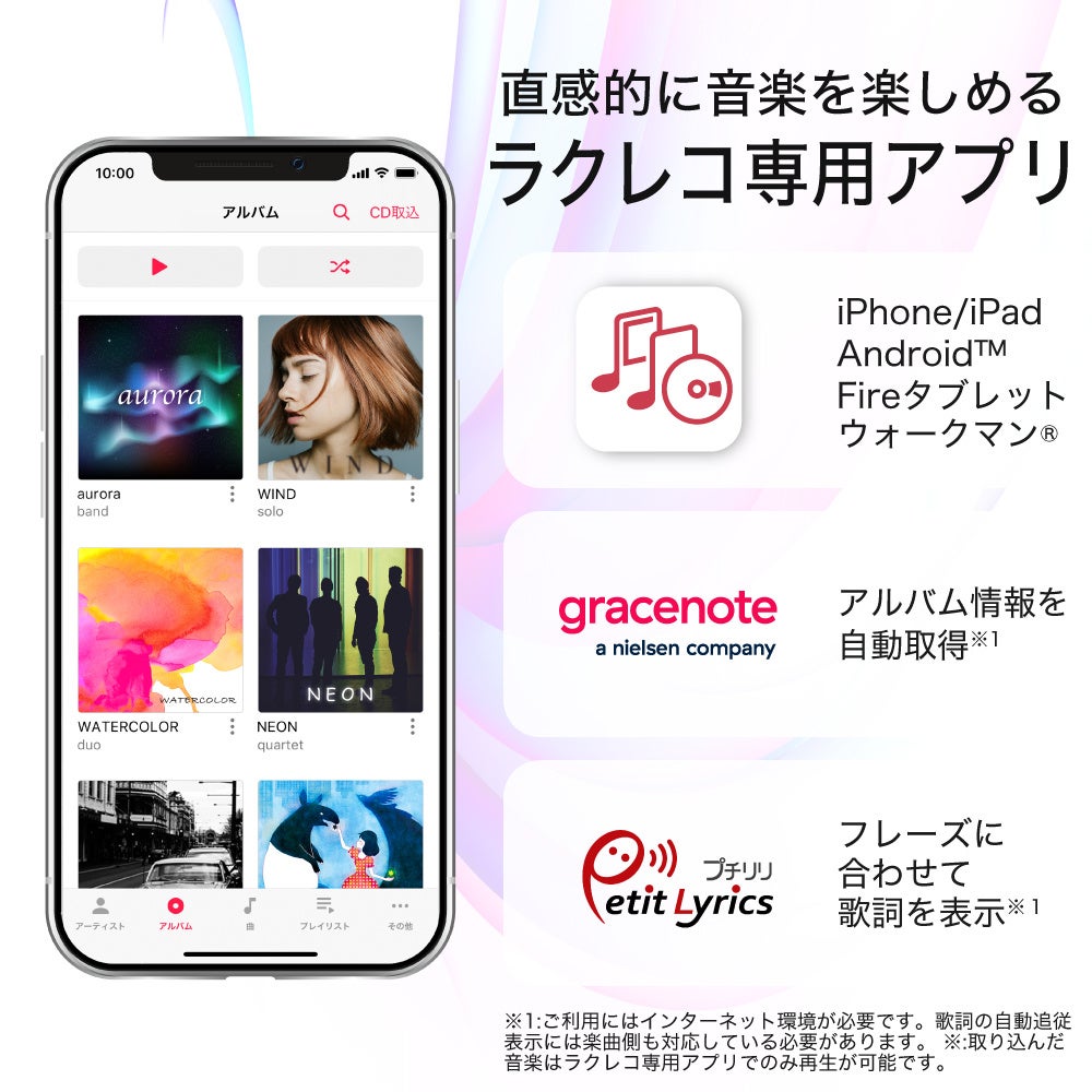 直観的に楽しめる「ラクレコ」アプリ