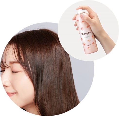 スタイリングの仕上げに吹きかけ さらさらでツヤのある髪に【モモリ さらっとツヤめくヘアスプレー】2023年8月29日(火) 新発売 ...