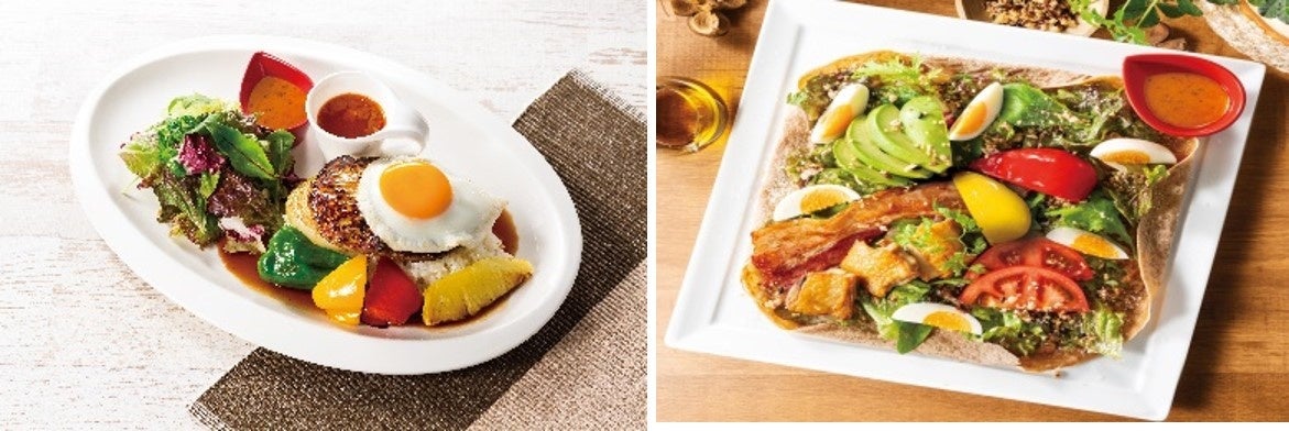 ロコモコやスーパーフードを使用したヘルシープレート