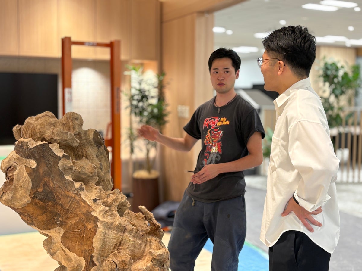 社員との交流のほか、ワークショップも