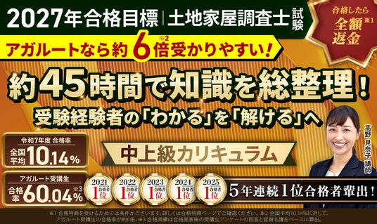 2027年合格目標】土地家屋調査士試験 中上級総合講義／中上級