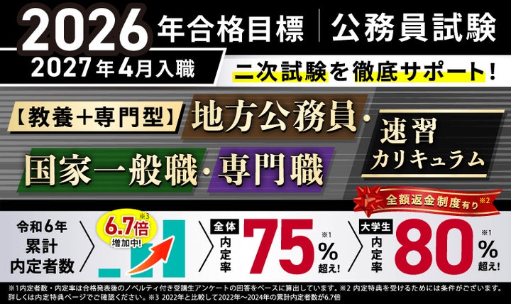 公務員試験【2026年合格目標】【教養+専門型】地方公務員・国家一般職 公務員試験【2026年合格目標】【教養+専門型】地方公務員・国家一般職