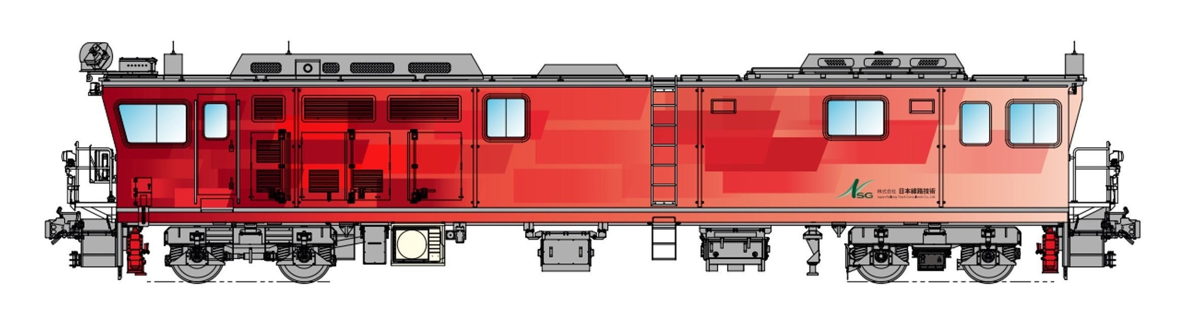 新幹線専用「線路設備モニタリング車」（完成イメージ）