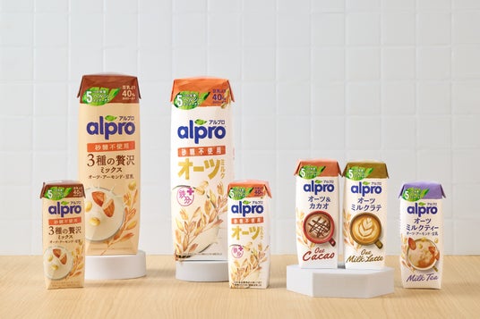植物性ミルクの「アルプロ」が、今春新パッケージにリニューアル! 4月から全国で順次発売 植物性ミルクの「アルプロ」が、今春新パッケージにリニューアル! 4月から全国で順次発売