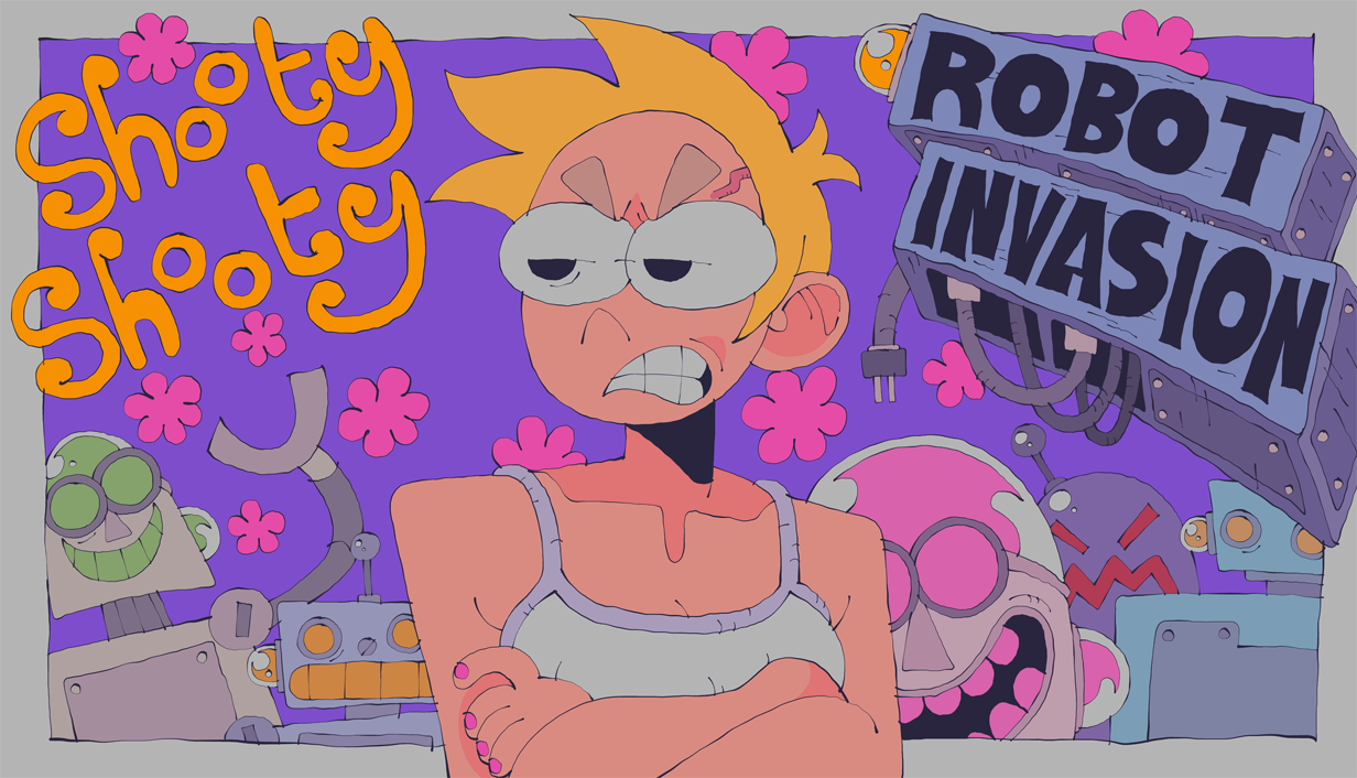 ロボットFPS『Shooty』日本語対応！Steamセールで600円