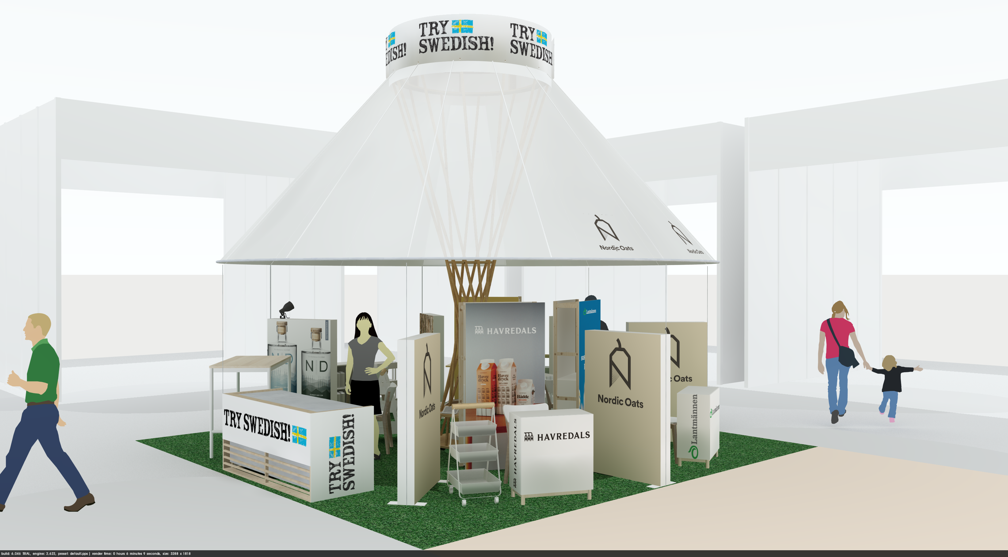 TRY SWEDISH!ブース完成図