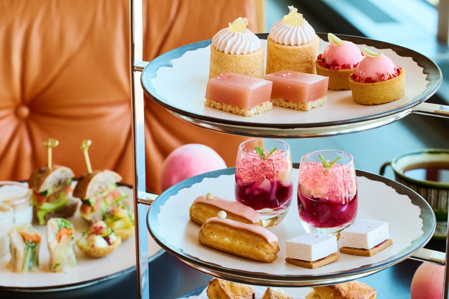 ピーチアフタヌーンティー_スイーツ