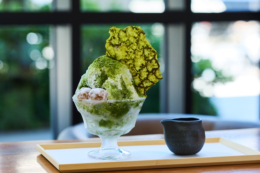 抹茶とマスカルポーネのかき氷