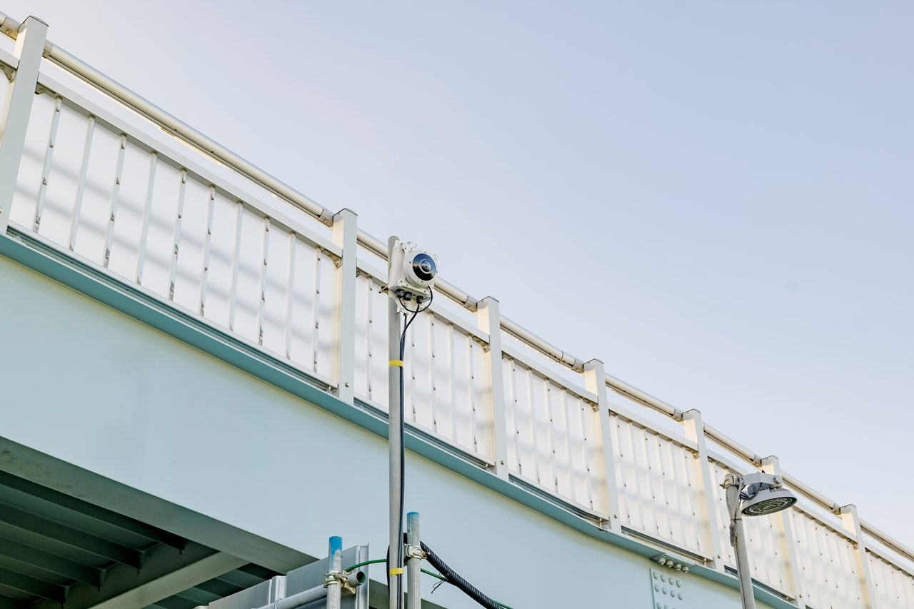 実証期間前半に設置したカメラの風景