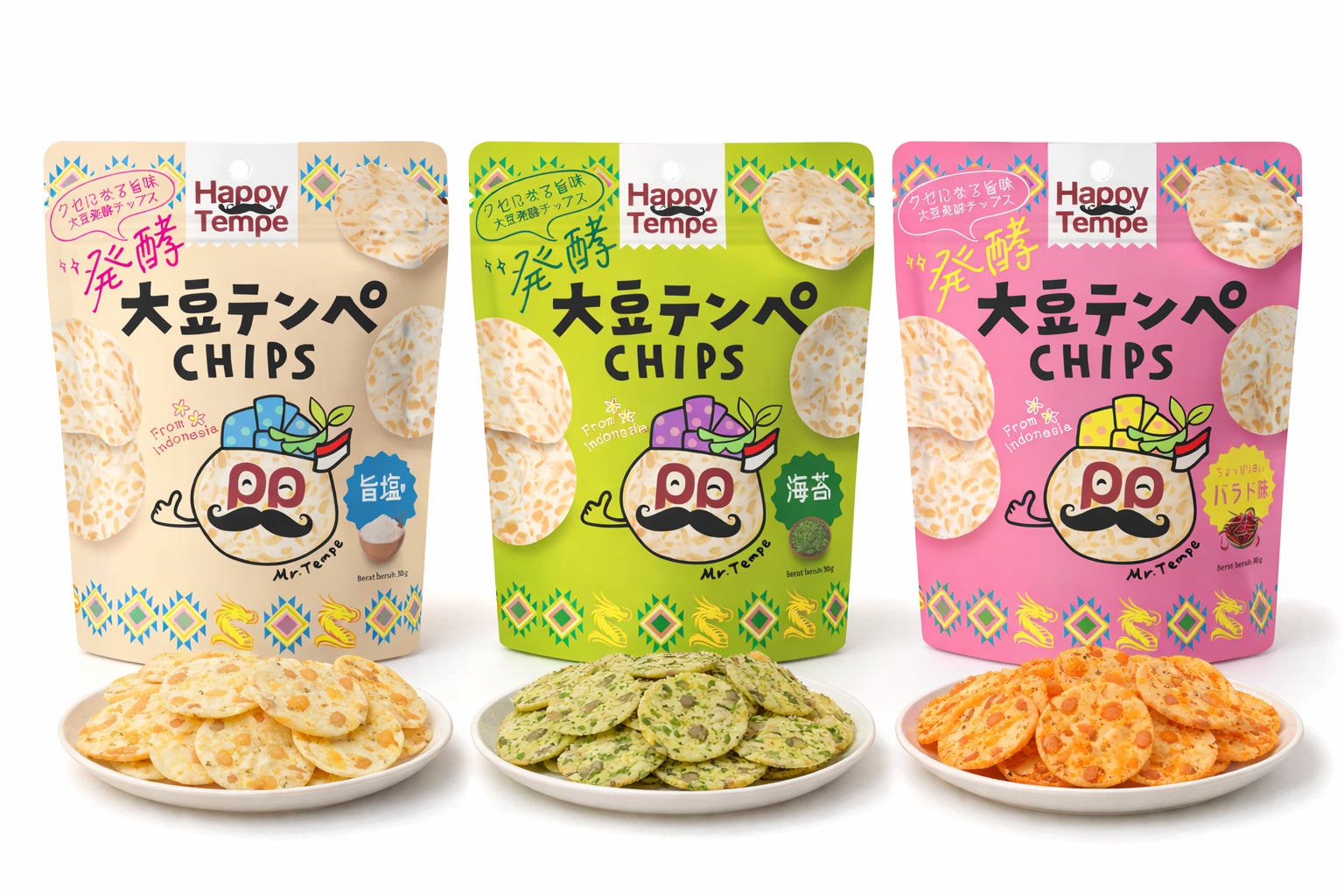 インドネシア発の発酵大豆スナック「大豆テンペCHIPS」日本市場へ インドネシア発の発酵大豆スナック「大豆テンペCHIPS」日本市場へ
