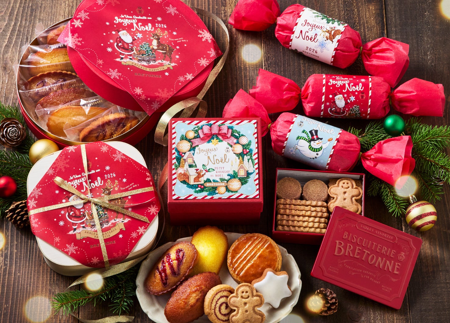 焼き菓子専門店〈 ビスキュイテリエ ブルトンヌ〉の「焼き菓子で楽しむクリスマス」クリスマス限定の焼き菓子やアソートなどを発売。