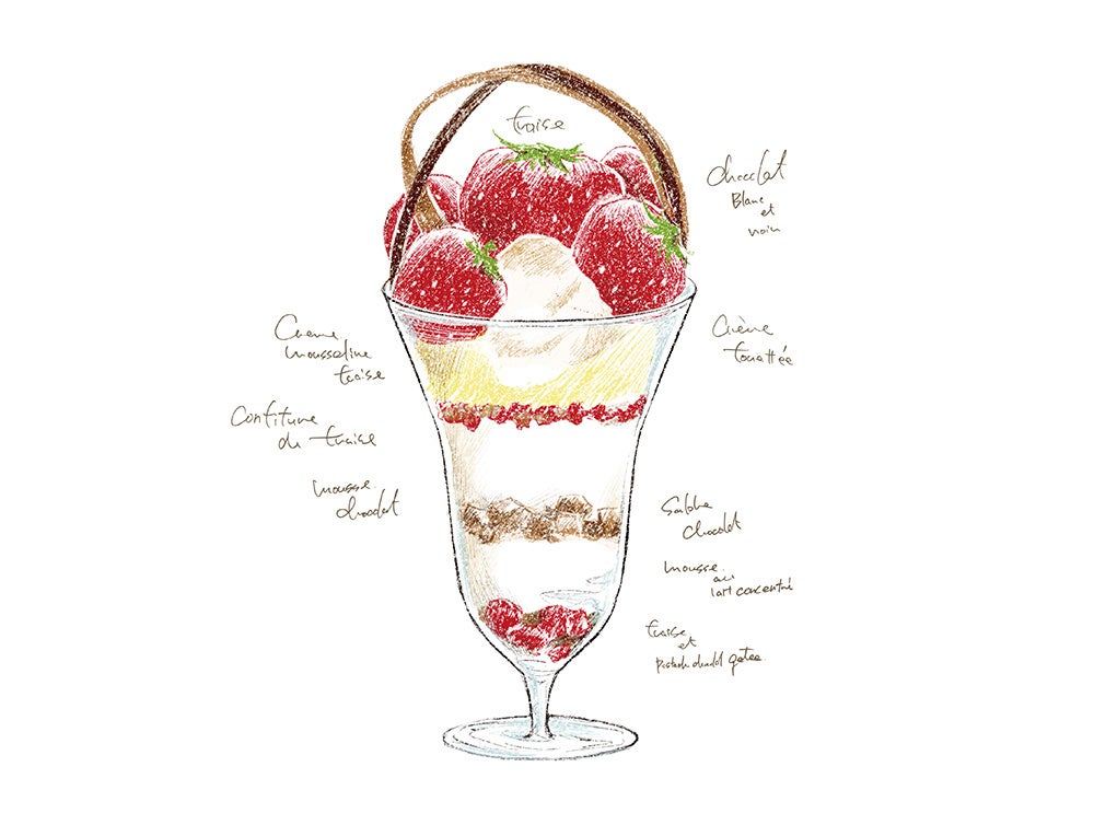 ④　いちごパフェ☆ 本日(4/1)からいちごパフェスタート🍓 | Lupus bakeshopの