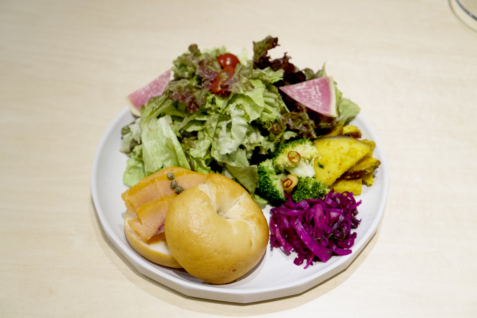 グルテンフリーベーグルプレート:¥1,650(税込)