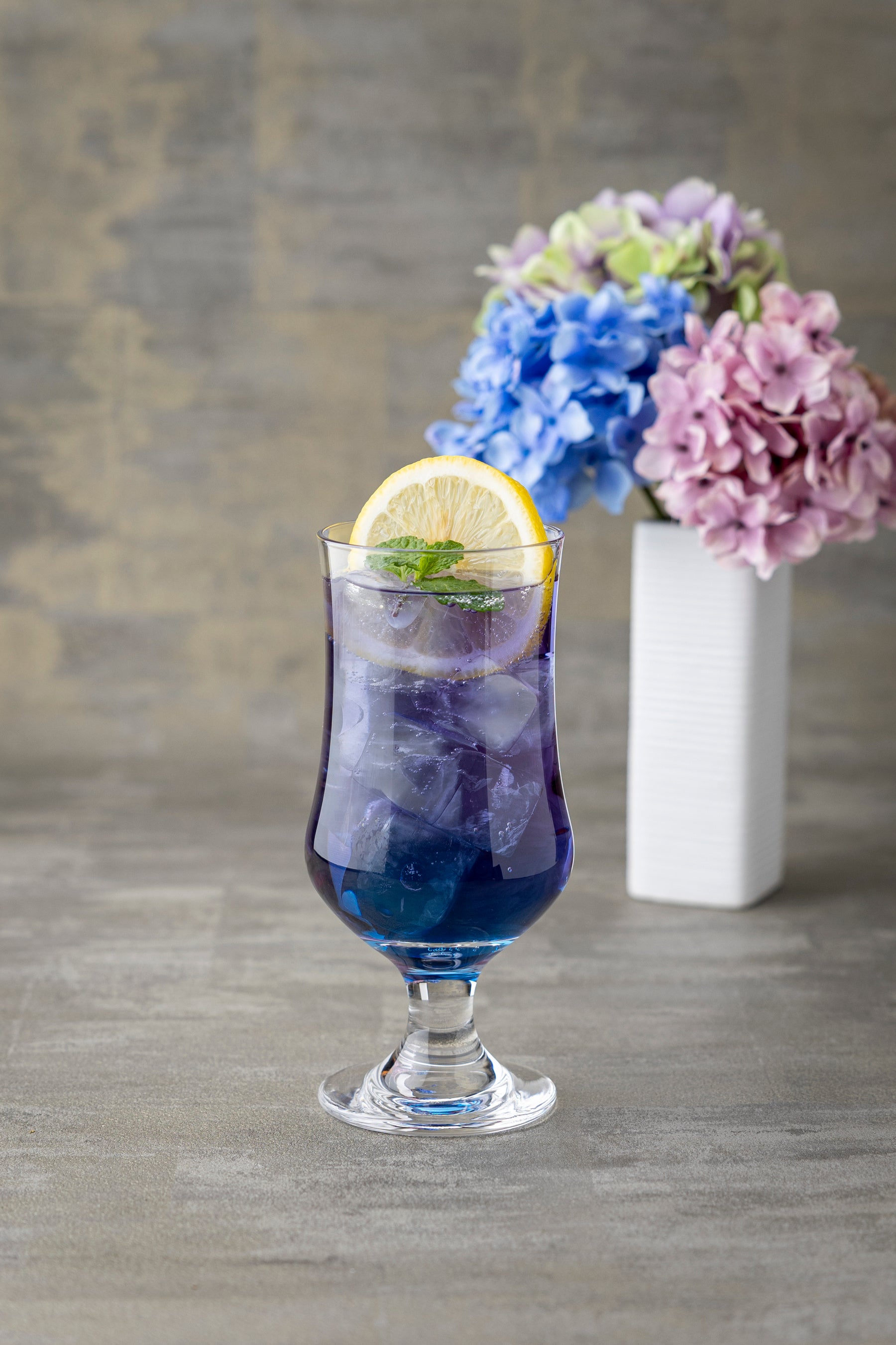 紫陽花ティーソーダ