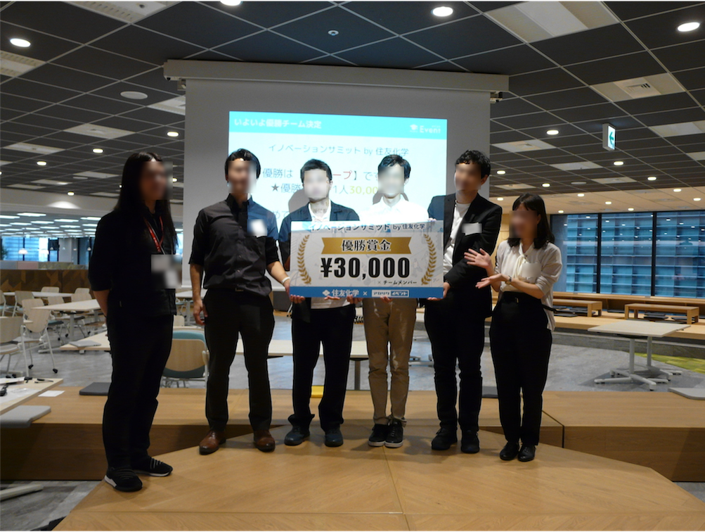 ＜day2｜優勝したグループの記念撮影＞