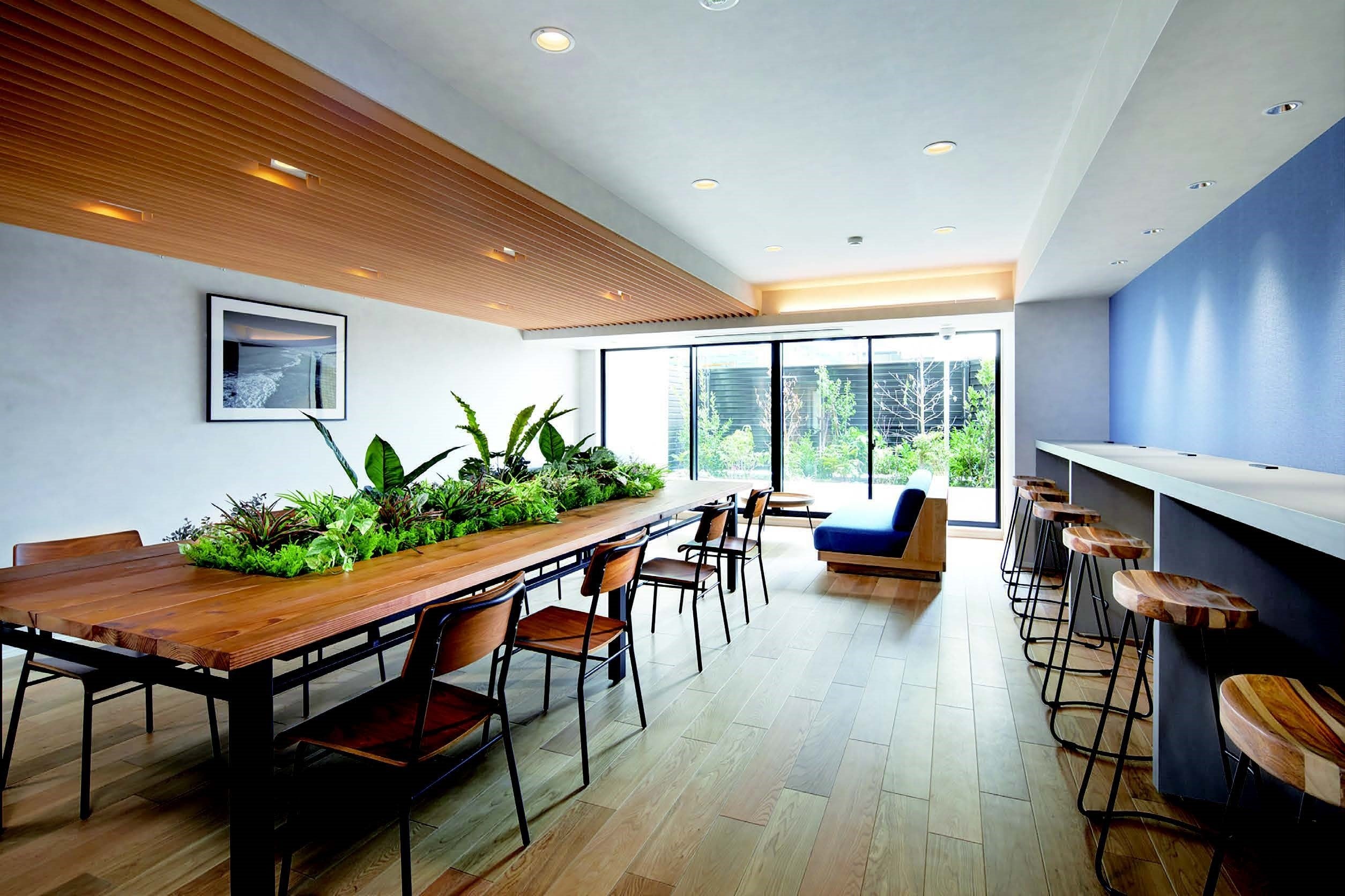 「サンリヤン東戸塚」ラウンジ（2021年12月撮影）