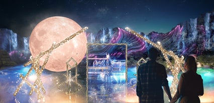 日本庭園×デジタル」を軸としたアートで、夏の夜を彩る 日本庭園×デジタル」を軸としたアートで、夏の夜を彩る