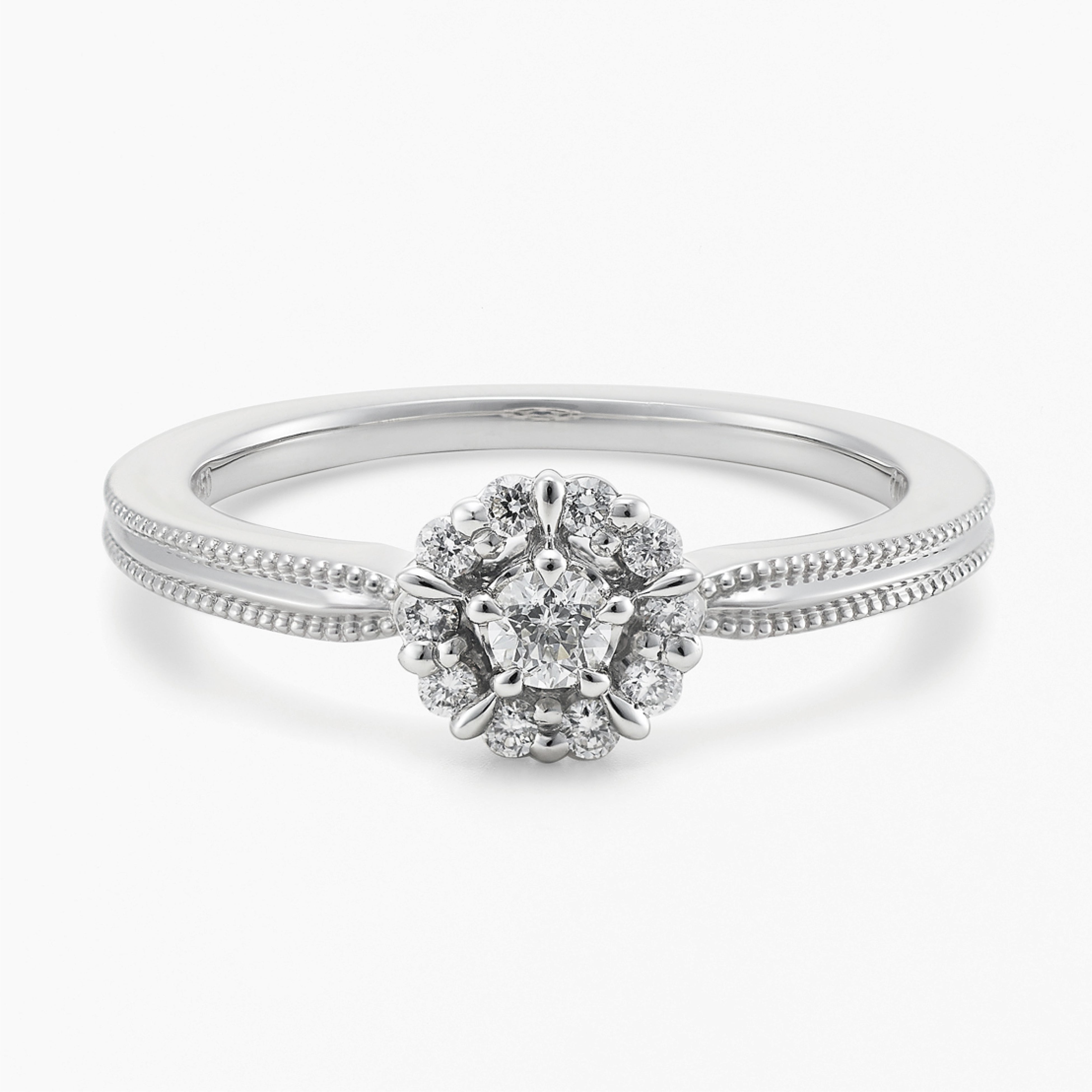 レジェール リング 132,000円 ：PT ／Wish upon a star®ダイヤモンド ／ ダイヤモンド ／ サファイア(インサイドストーン)