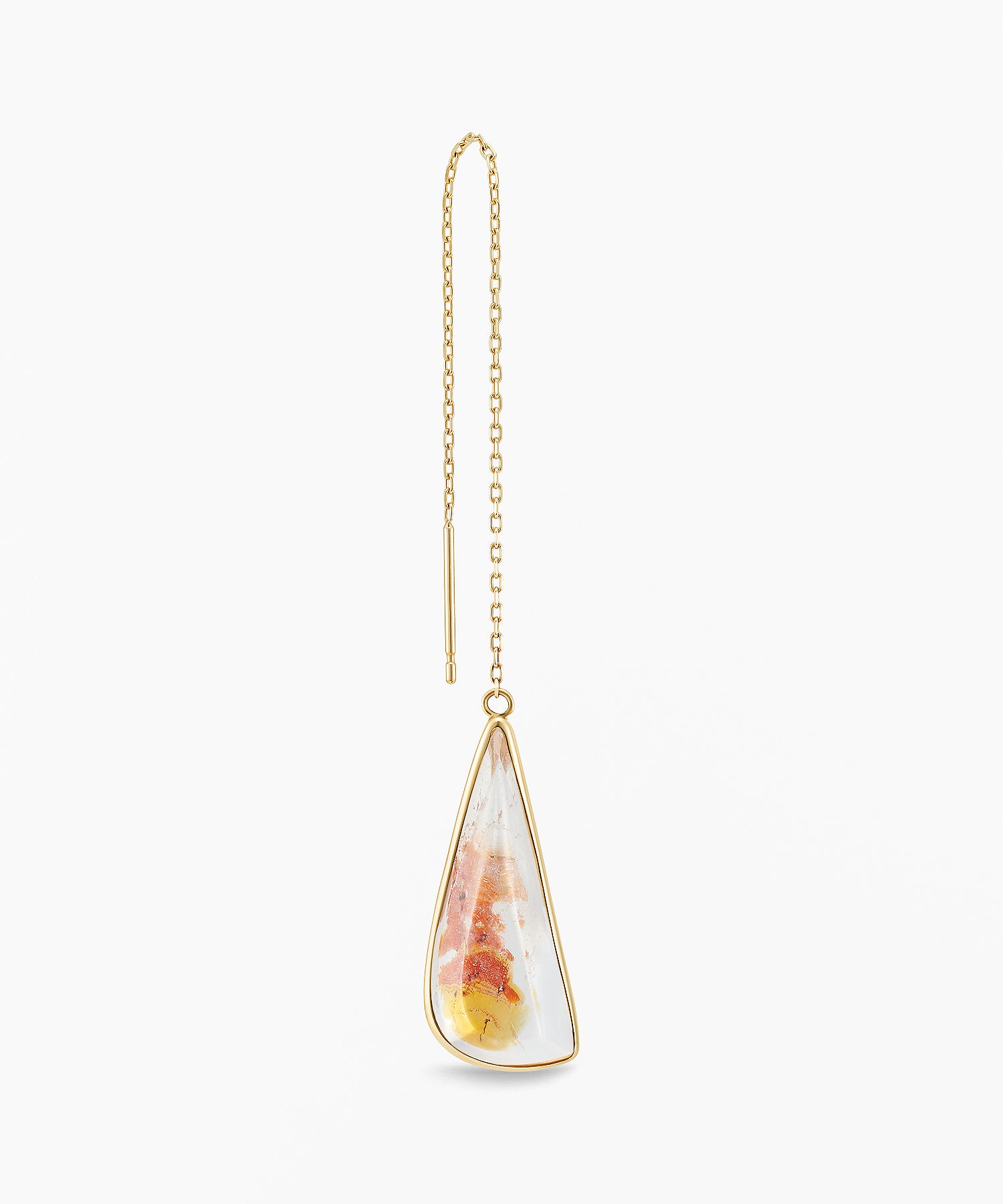 K10YGオーロラクォーツハーフピアス：￥44,000