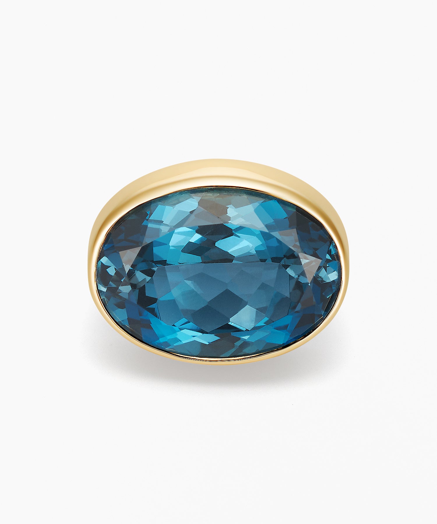 K10YGロンドンブルートパーズリング：￥99,000