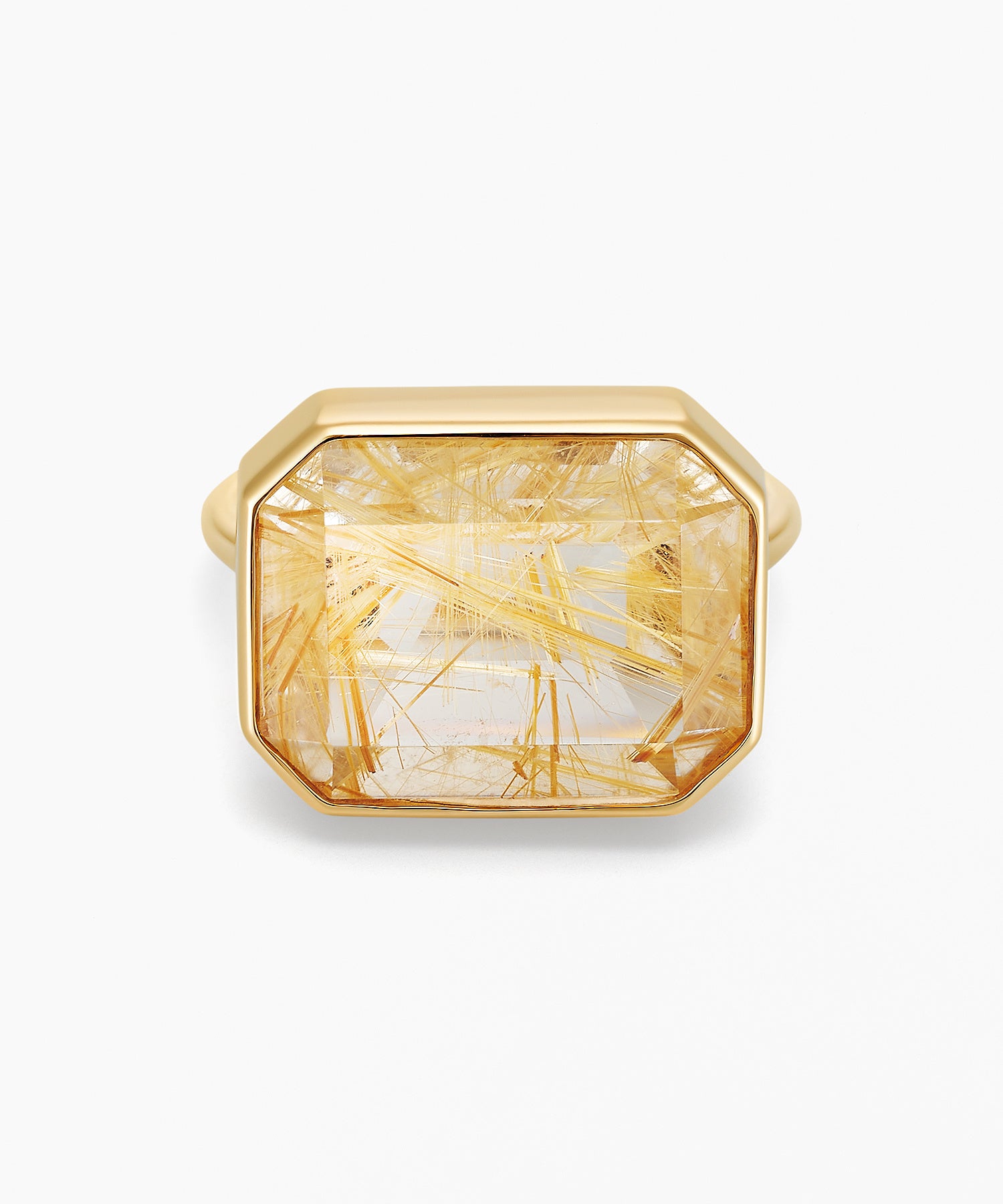 K10YGルチルクォーツリング：￥99,000