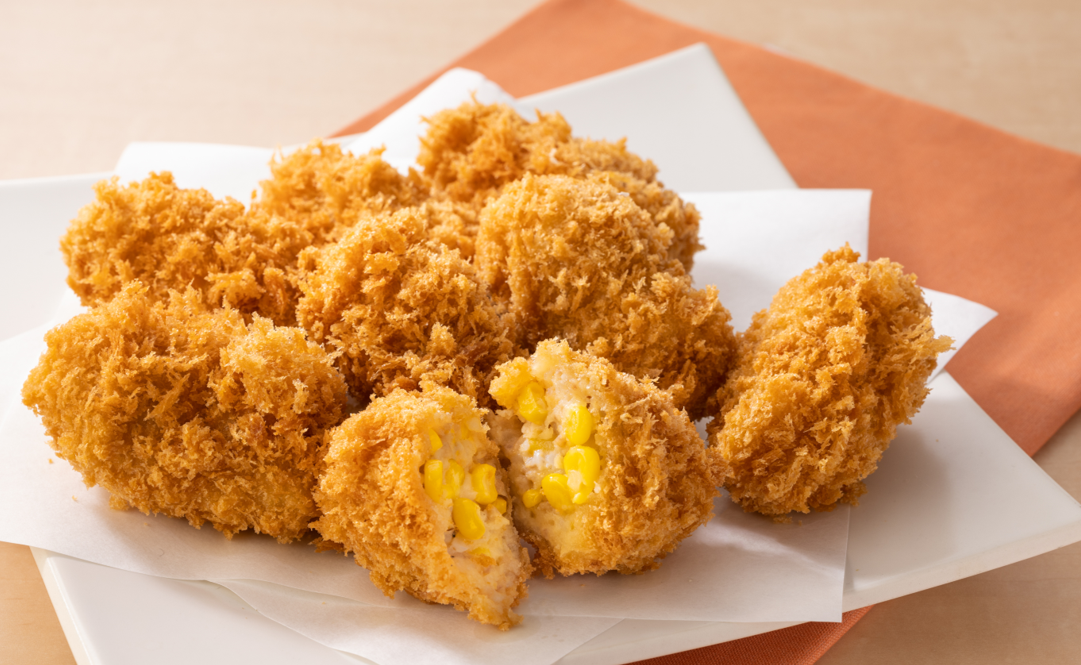 とうもろこしたっぷりのコロッケ(1個 税込200円)