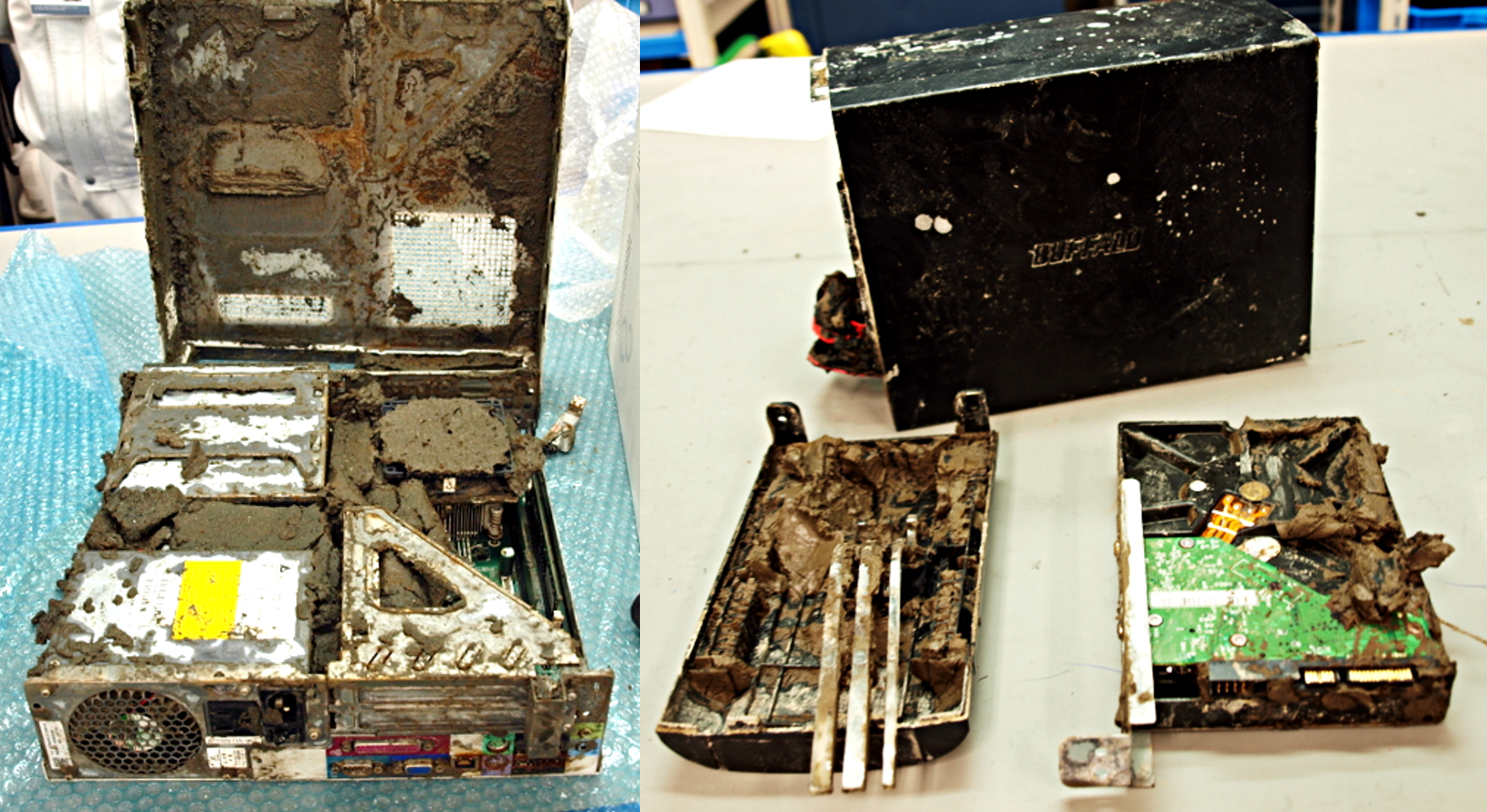 東日本大震災・津波に被害した機器