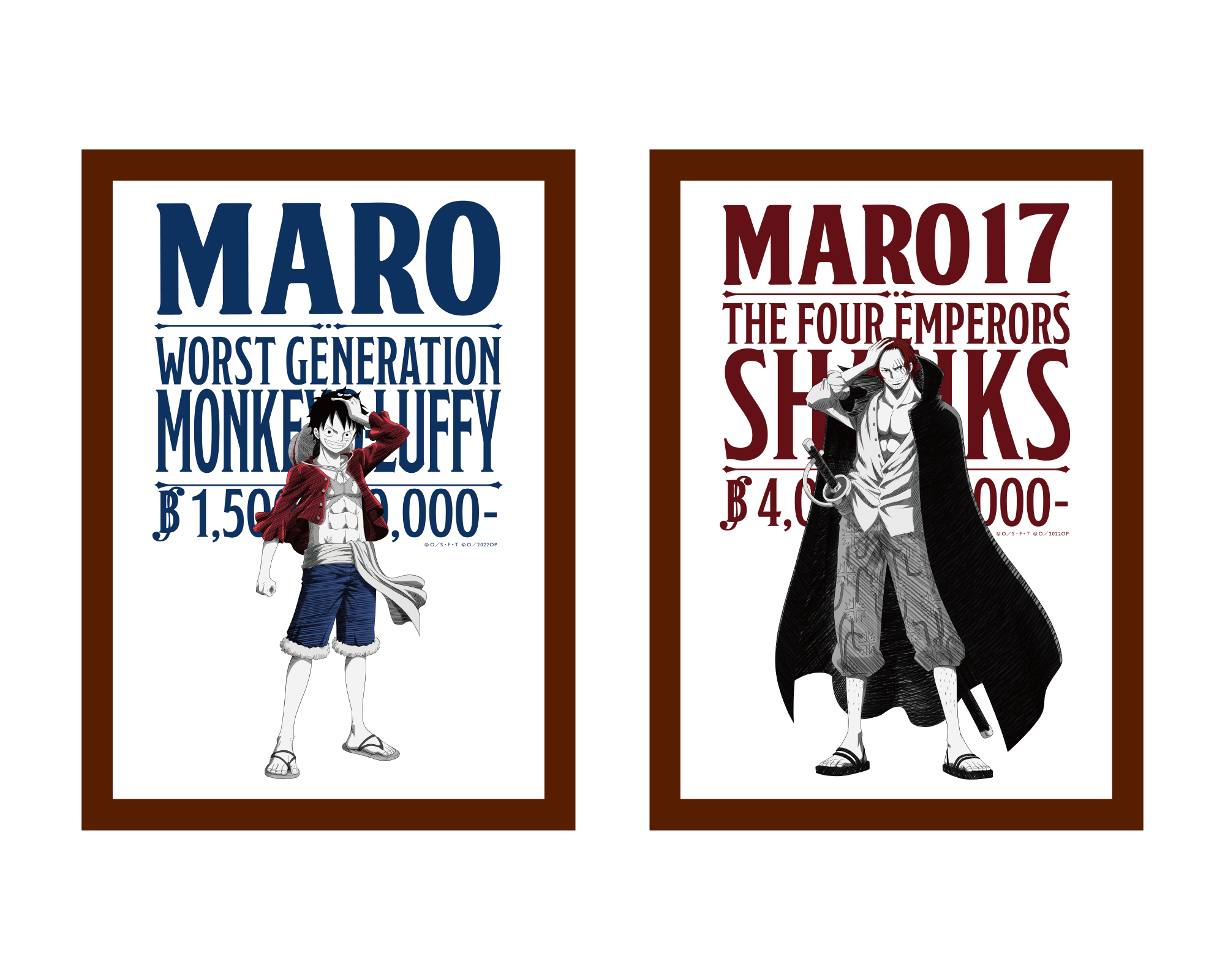 ワンピース ✕ MARO キャンペーン当選品　パブミラー MARO・MARO17」×『FILM RED』コラボボトル発売&限定オリジナル