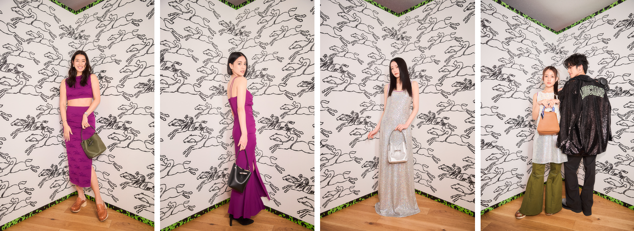 ロンシャンの最新「ロゾ」を相棒に すみれさん、藤井夏恋さん、なごみ