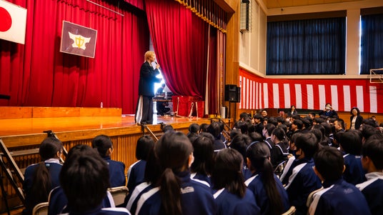 杉本琢弥、福井の中学校へサプライズ訪問 卒業ソング「アオくてハルい。」を生徒に届けエール 杉本琢弥、福井の中学校へサプライズ訪問 卒業ソング「アオくてハルい。」を生徒に届けエール