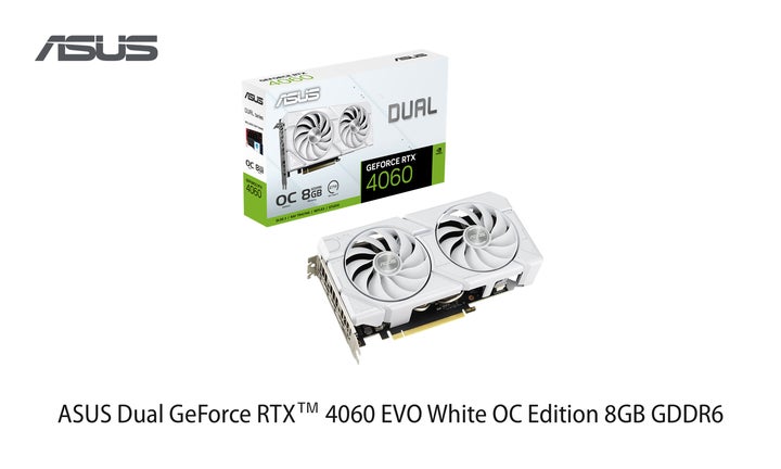 ASUSのDual EVOシリーズよりNVIDIA® GeForce RTX™ 4060 Ti / RTX™ 4060 ASUSのDual EVOシリーズよりNVIDIA® GeForce RTX™ 4060 Ti / RTX™ 4060