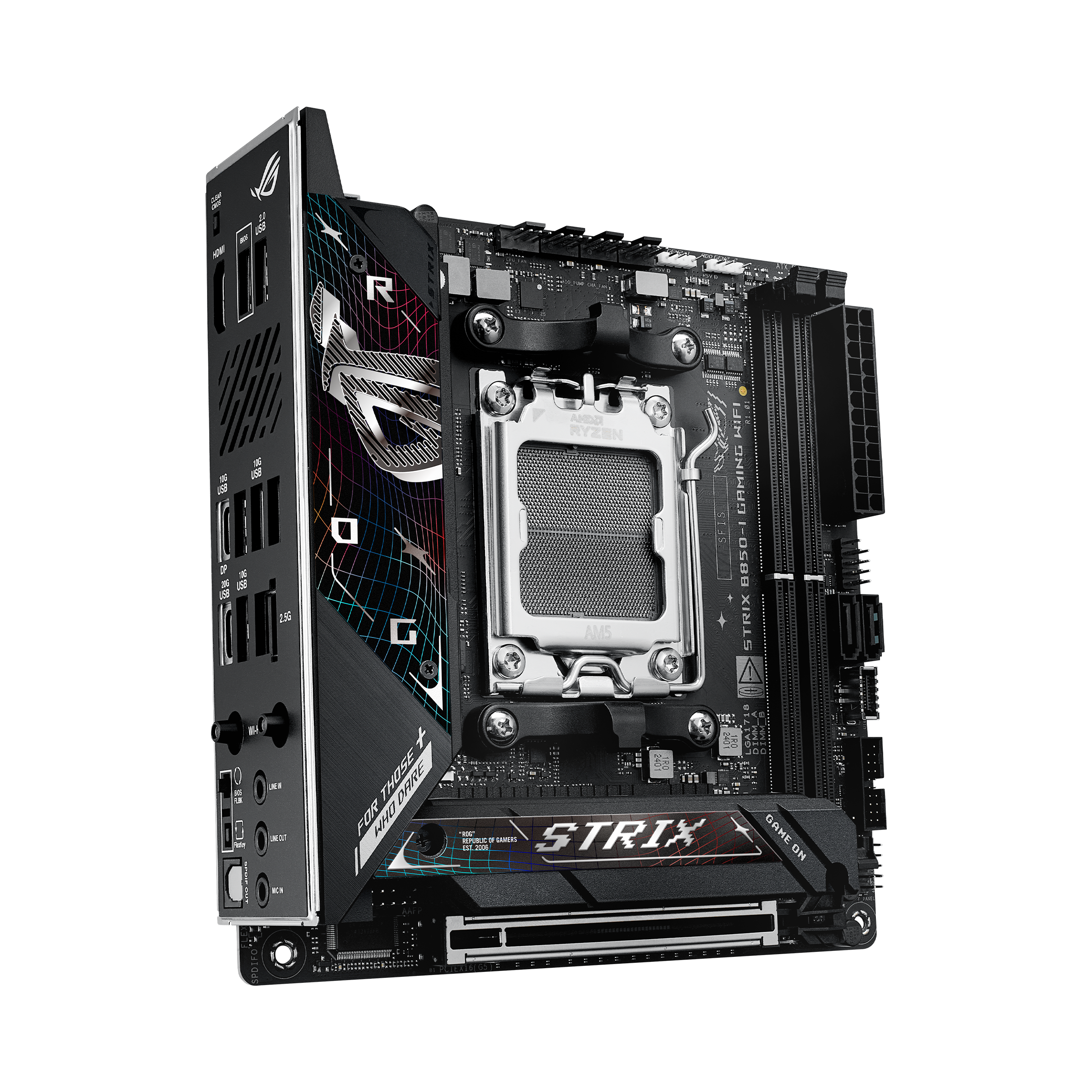 ASUS AMD AM5 AMD B850 Mini-ITX マザーボード ASUS 最新のAMD B850チップセット、WiFi 7、PCIe 5.0をMini-ITX