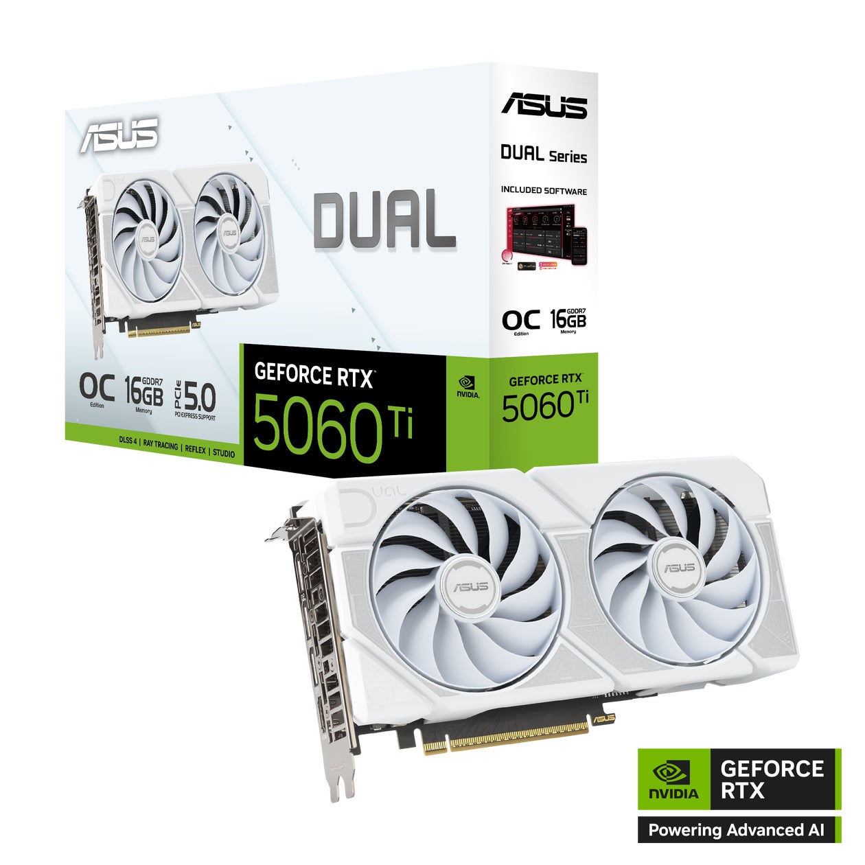 ASUS、NVIDIA® GeForce RTX™ 5060 Ti 16GBを搭載したビデオカード ASUS、NVIDIA® GeForce RTX™ 5060 Ti 16GBを搭載したビデオカード