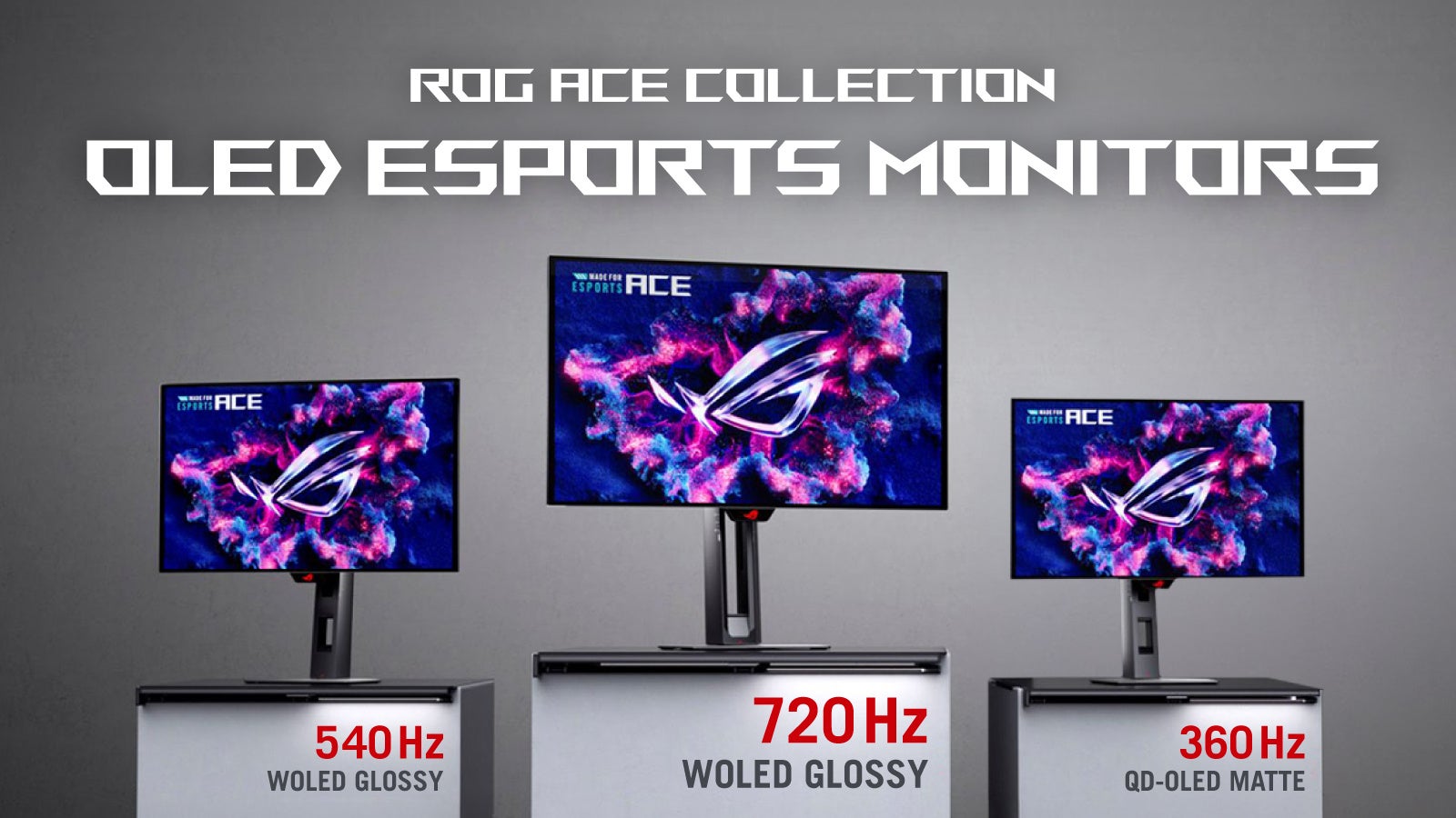 ROG Ace Collection登場!最大720HzのOLEDモニター&eスポーツマウス ROG Ace Collection登場!最大720HzのOLEDモニター&eスポーツマウス